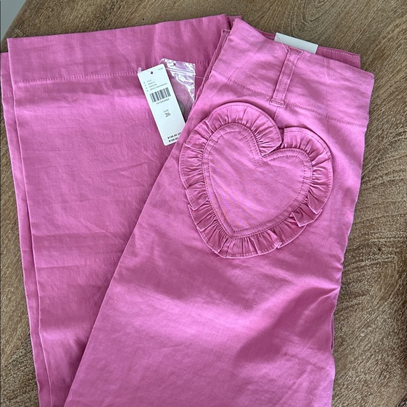 Maeve Anthropologie Collette Heart pink pants - Picture 4 of 4